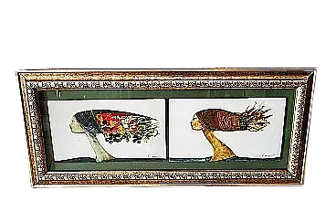 Cesare D'Angelo, olio su masonite surrealista, fine XX secolo