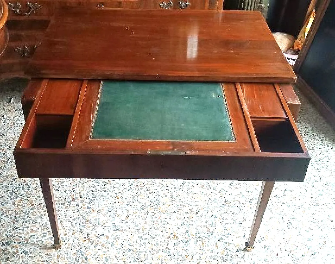 Scrittoio con piano scorrevole in mogano Luigi XVI, '800 1