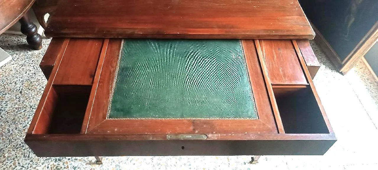 Scrittoio con piano scorrevole in mogano Luigi XVI, '800 3