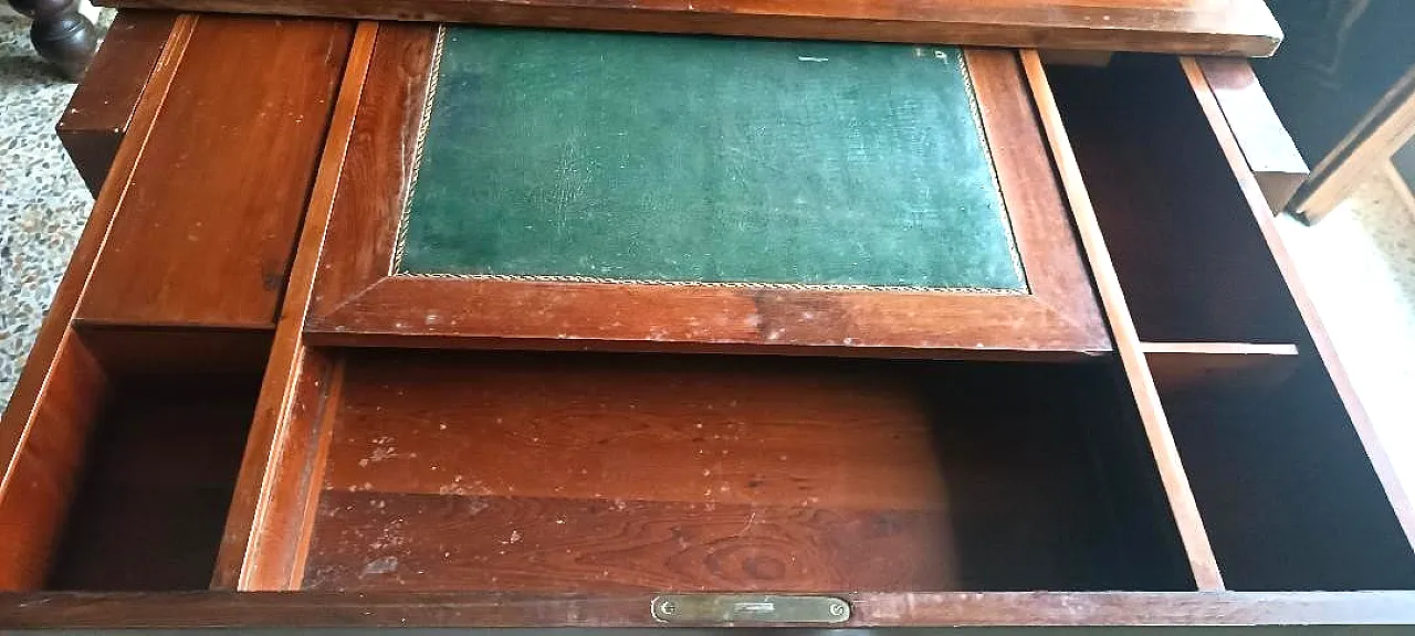 Scrittoio con piano scorrevole in mogano Luigi XVI, '800 7