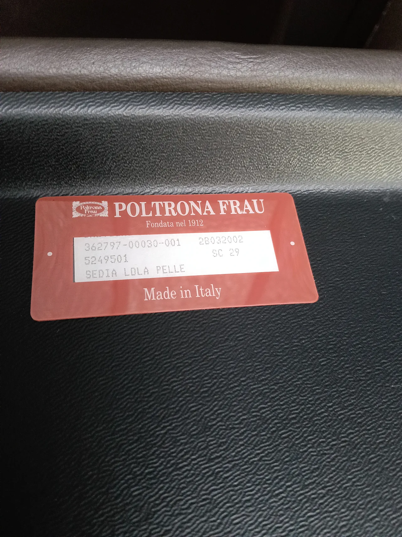 6 Lola chairs by Poltrona Frau in dark brown, 80s 15