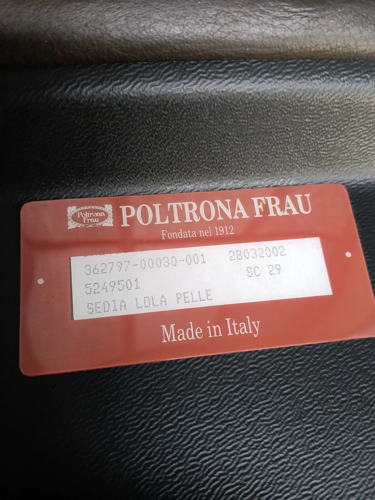 6 Lola chairs by Poltrona Frau in dark brown, 80s 16