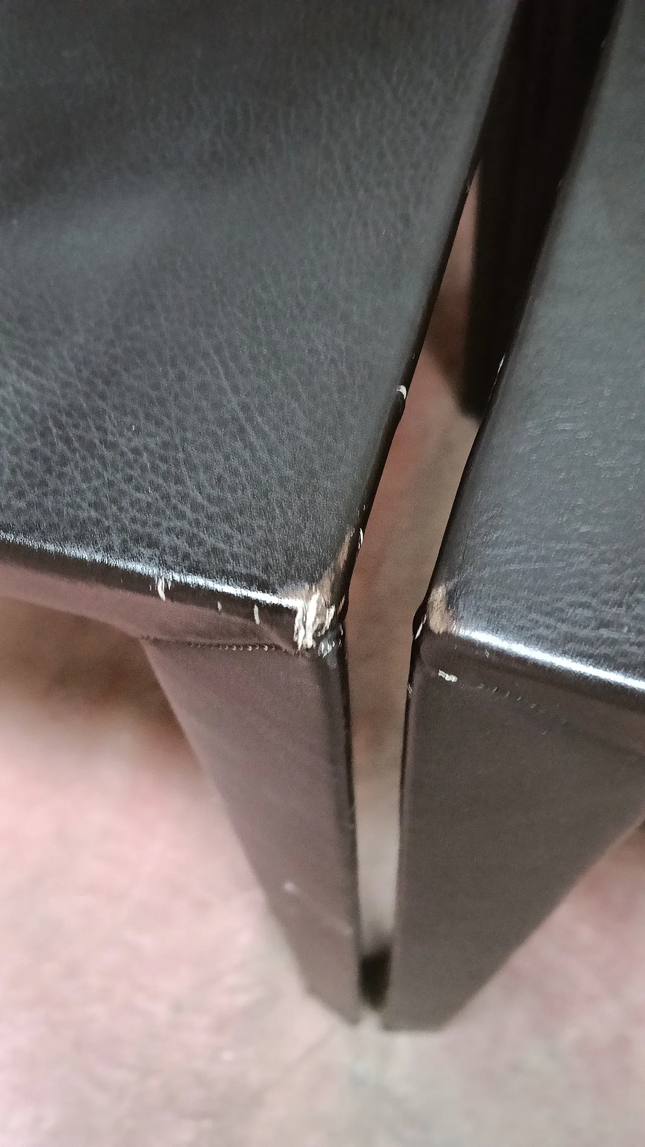 6 Lola chairs by Poltrona Frau in dark brown, 80s 25