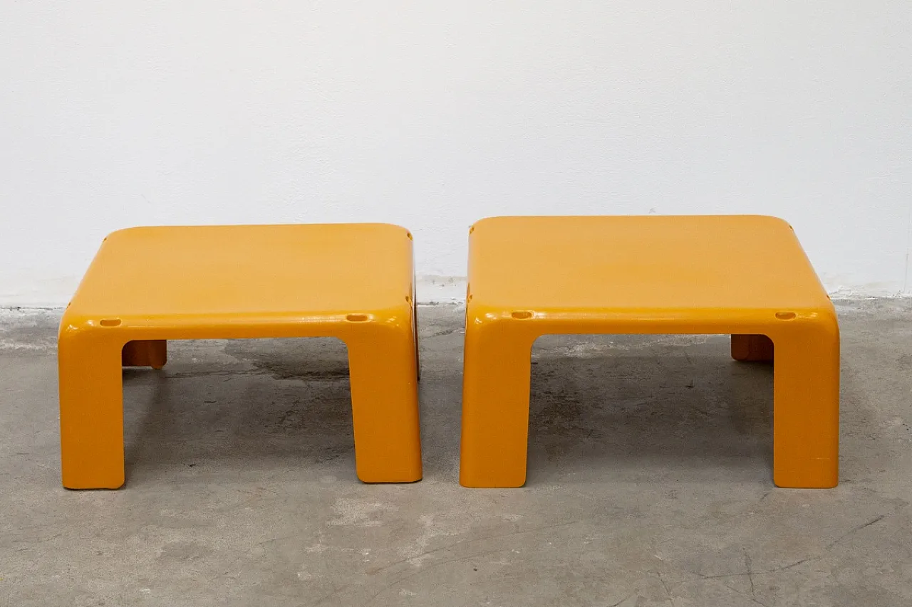 Coppia tavolini mod. 4 Gatti di Mario Bellini per C&B Italia, anni '70 1