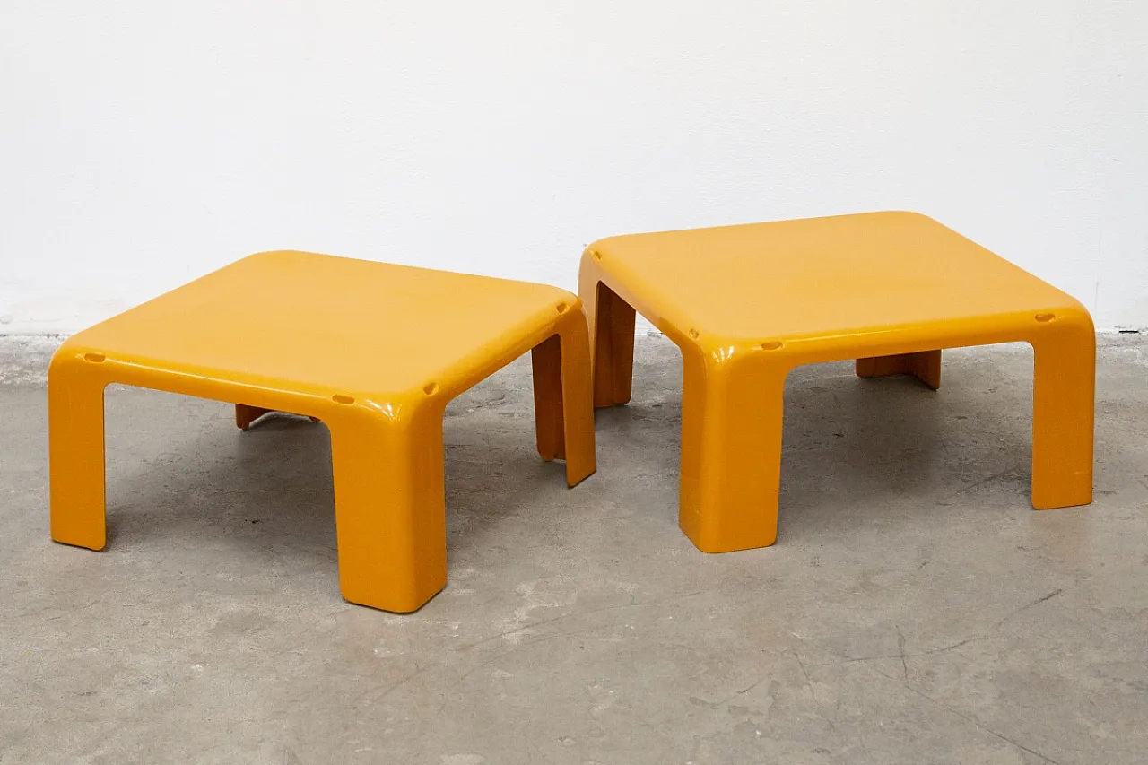 Coppia tavolini mod. 4 Gatti di Mario Bellini per C&B Italia, anni '70 6