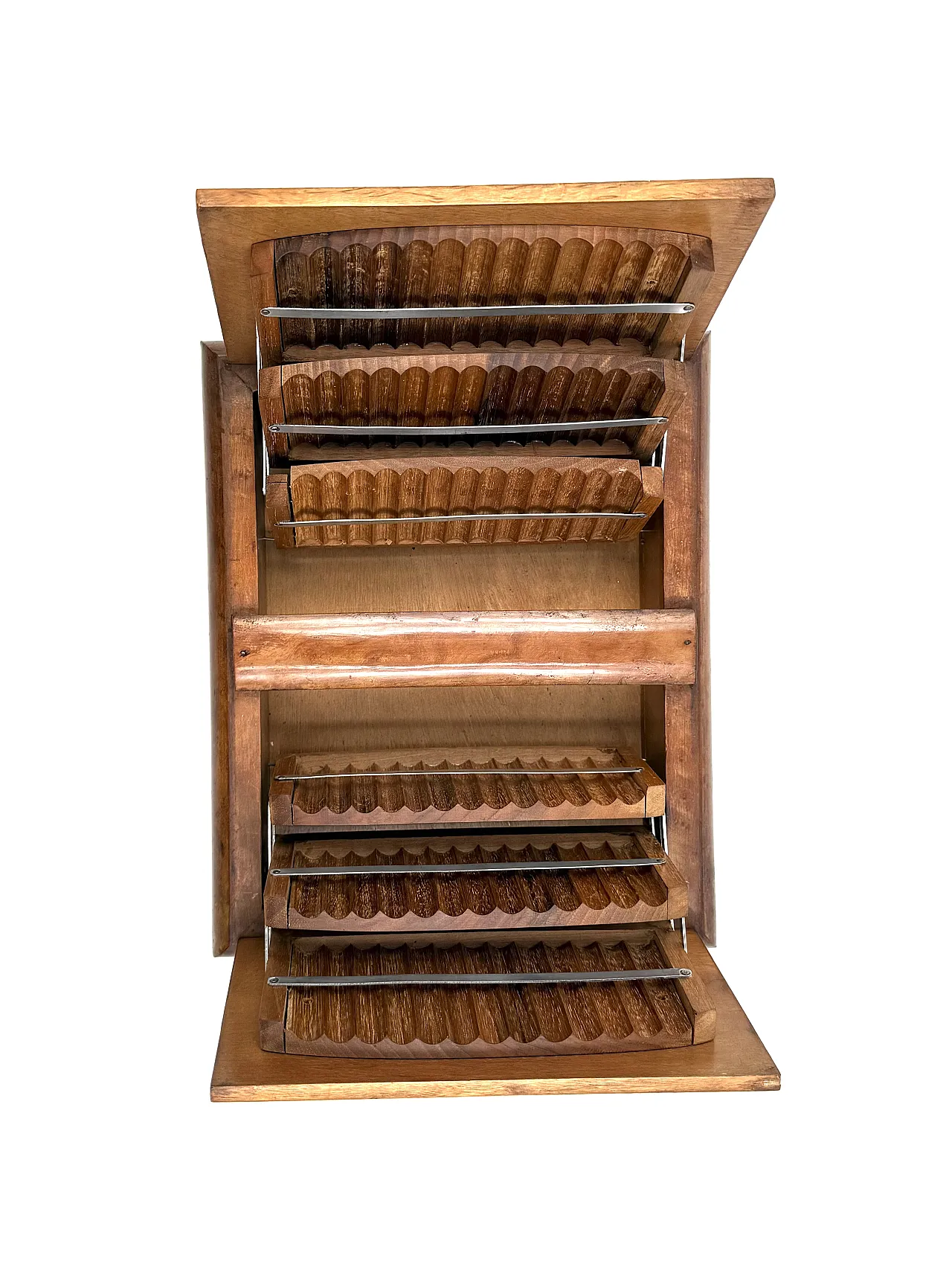 Art Deco wooden cigarette case, 1940s 14