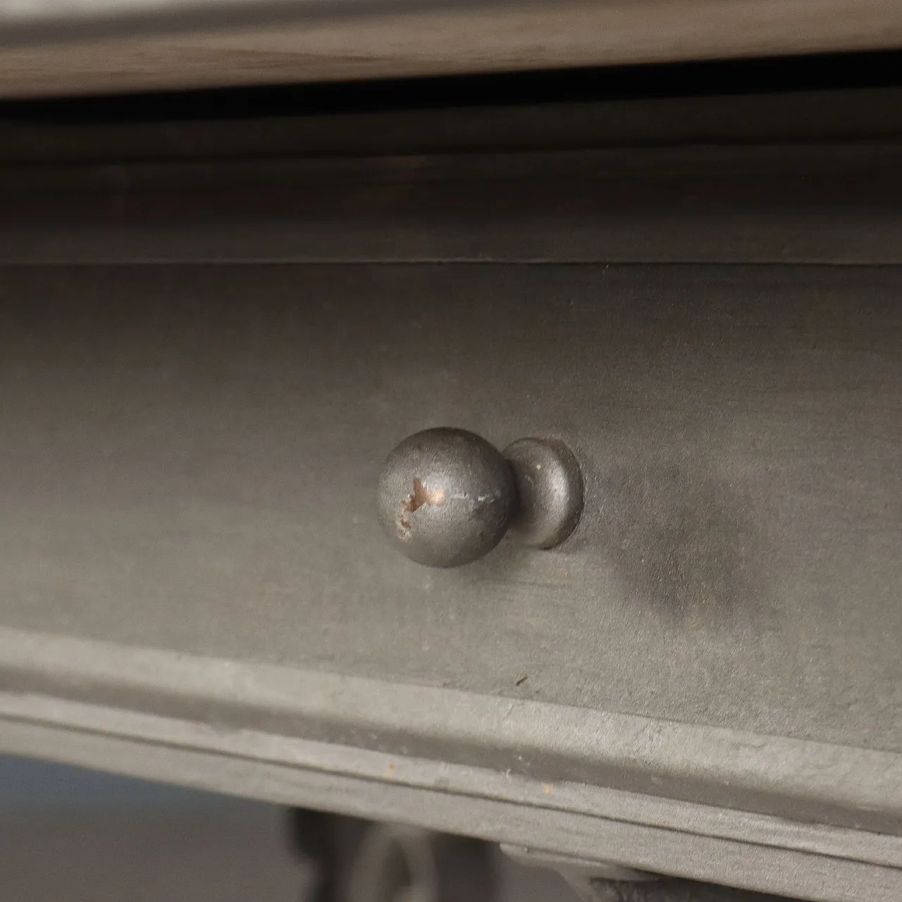 Tavolo in ferro con piano in marmo, '900 6