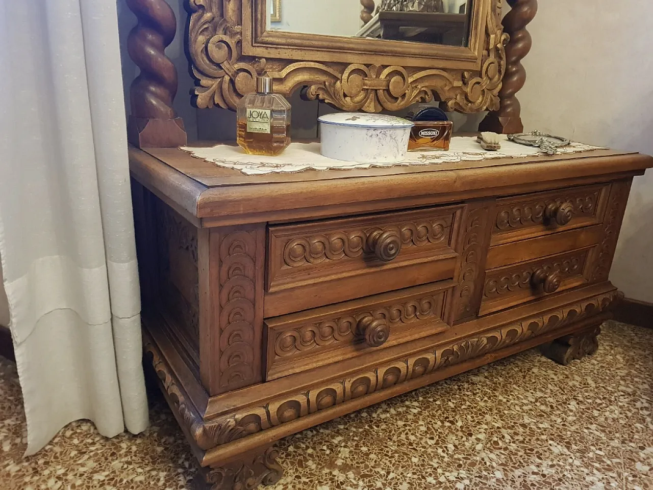 Louis Philippe mirror chest of drawers, 19th century 2