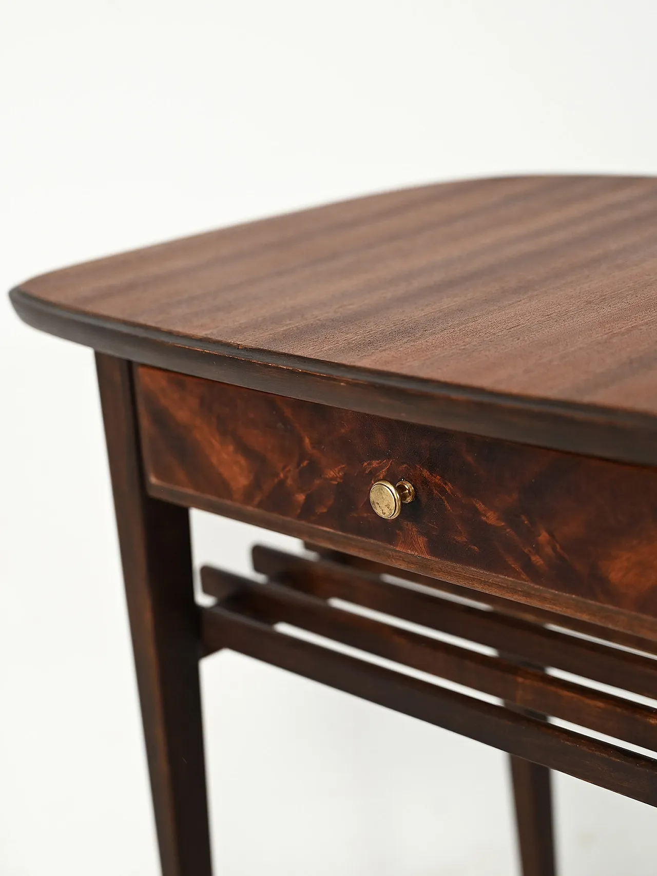 Coppia comodini scandinavi in mogano, anni ’50 7