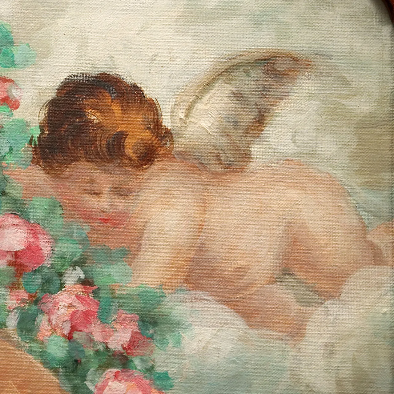 Art Deco bed in walnut, 20th century 7