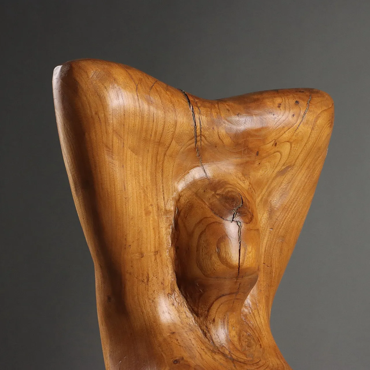Female Nude, Wooden Sculpture by Francisco Orozco, 20th century 3
