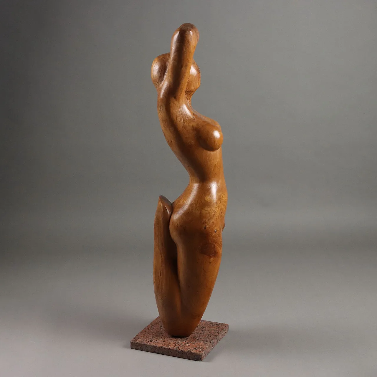Female Nude, Wooden Sculpture by Francisco Orozco, 20th century 5