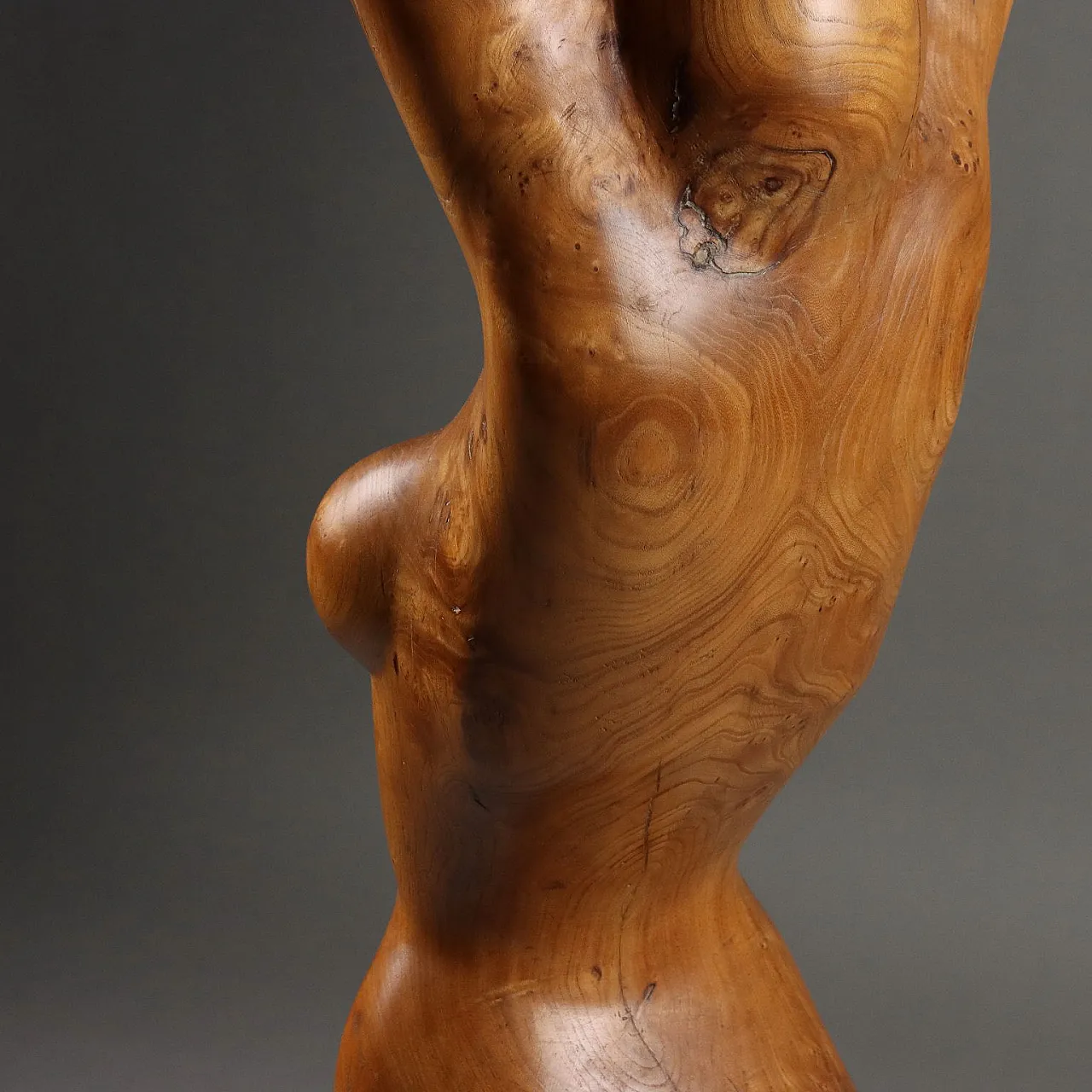 Female Nude, Wooden Sculpture by Francisco Orozco, 20th century 7