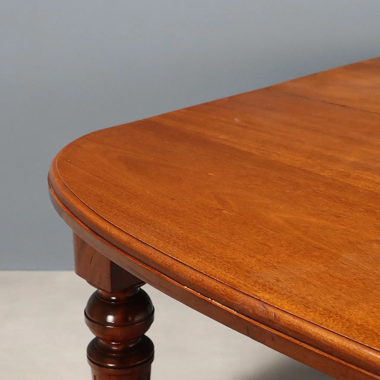 Extendable table in mahogany and brass, 19th century 3