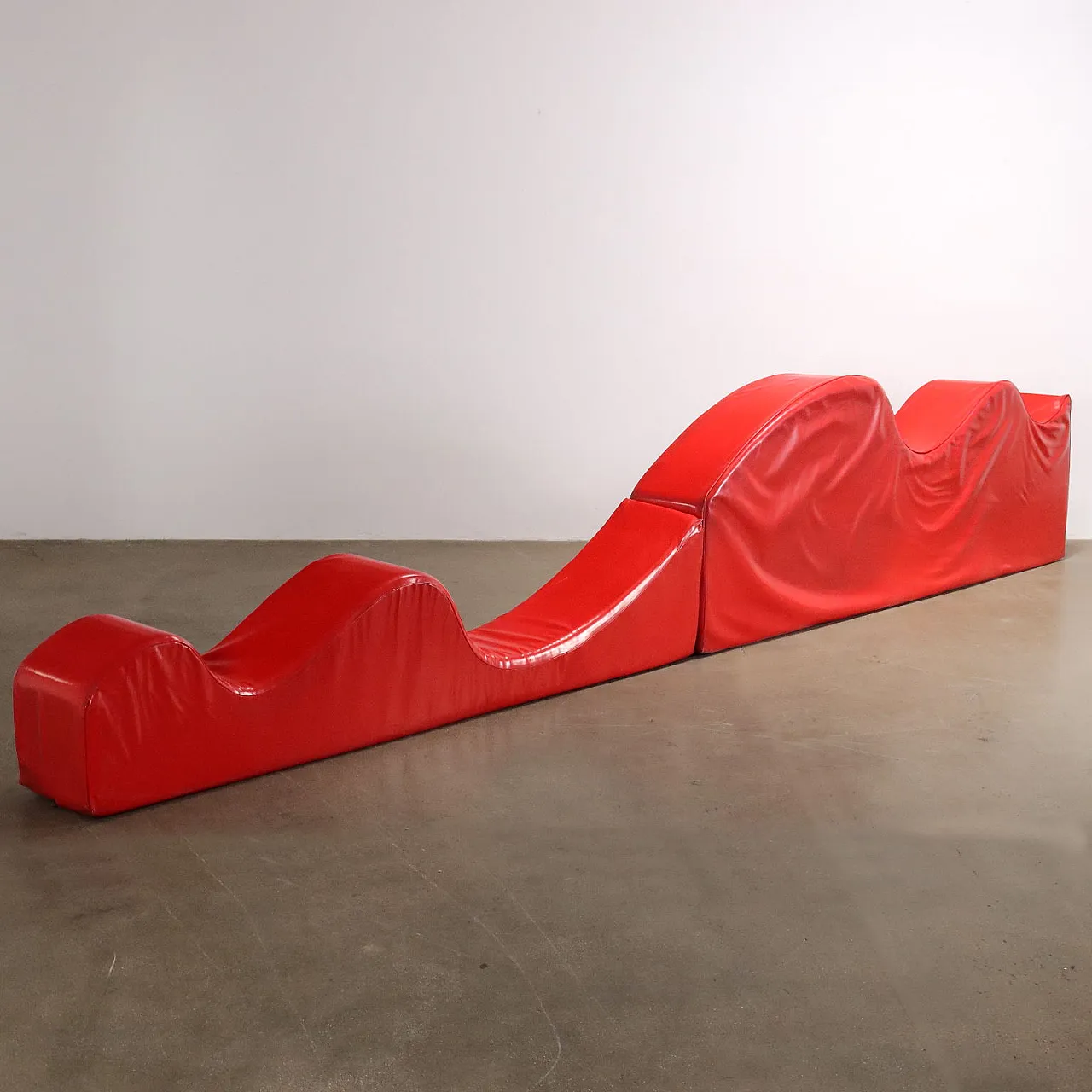 Divano Superonda rosso di Archizoom per Poltronova, Anni '70 10