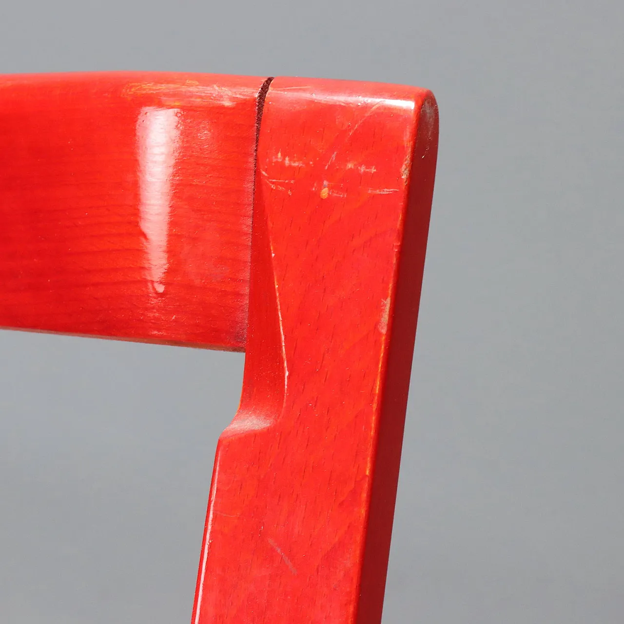 3 Sedie pieghevoli in legno laccato e sedile in paglia di Vienna, '900 5