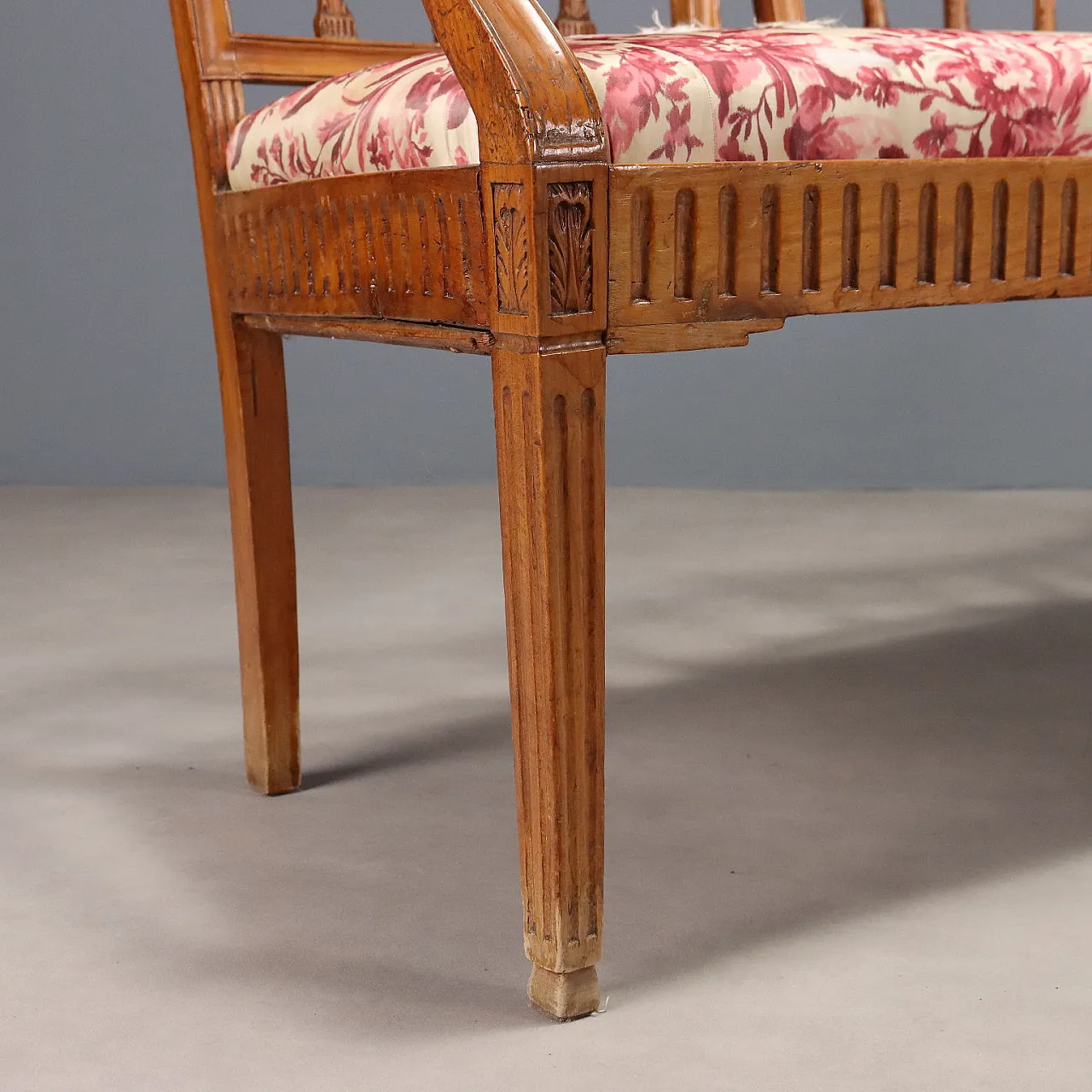 Divano portego in stile neoclassico, primo '800 8