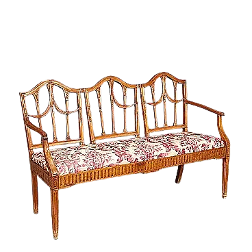 Divano portego in stile neoclassico, primo '800