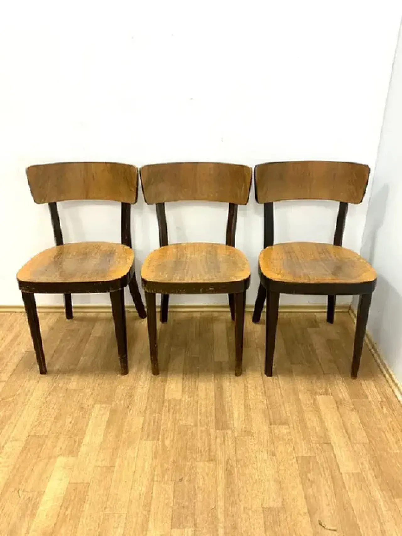 3 Sedie retrò, Thonet, anni '50 2