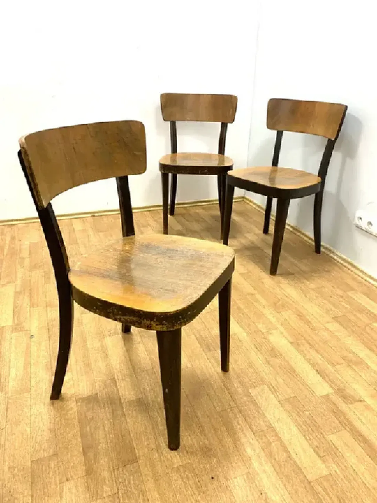 3 Sedie retrò, Thonet, anni '50 4