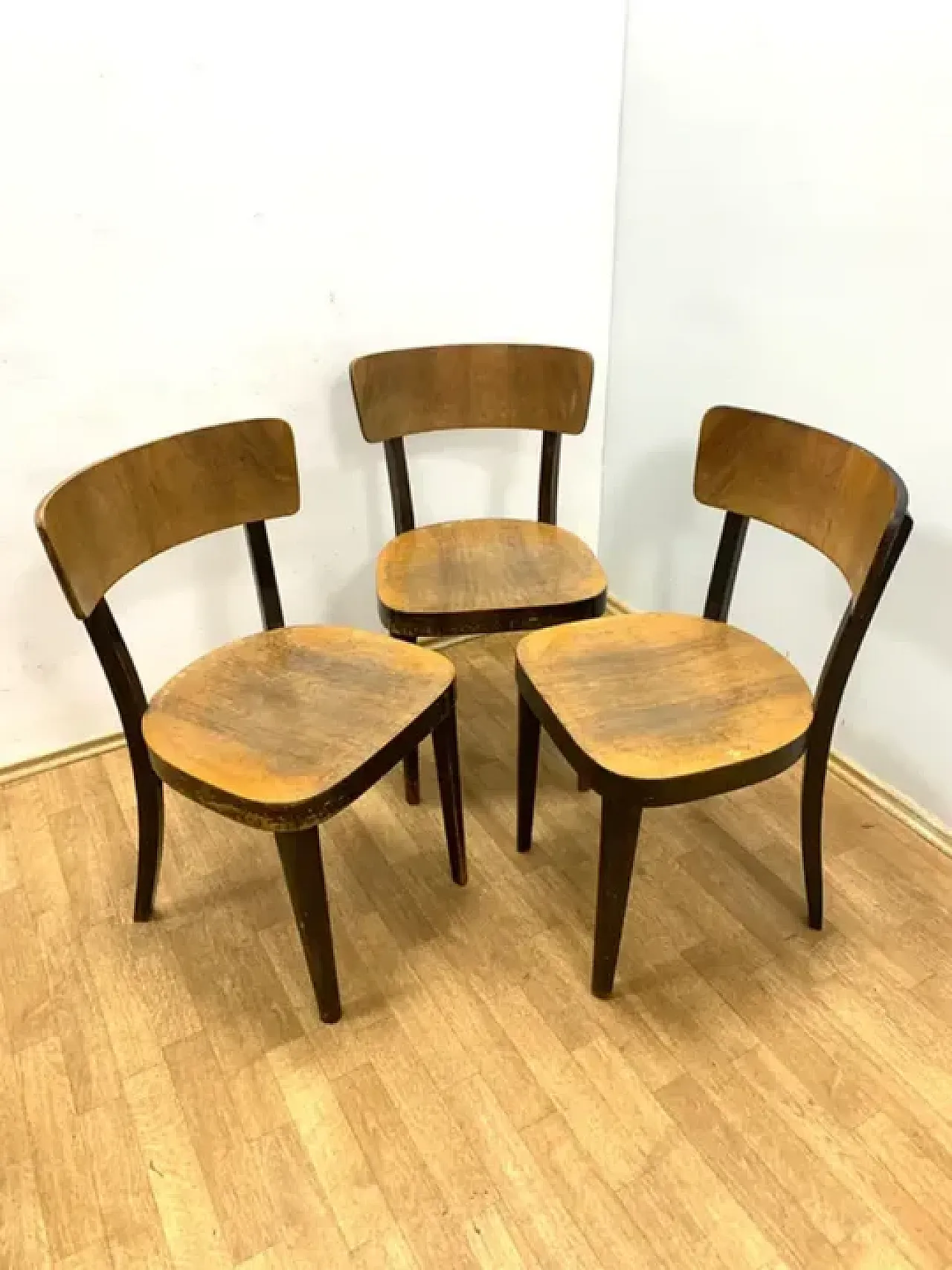 3 Sedie retrò, Thonet, anni '50 5