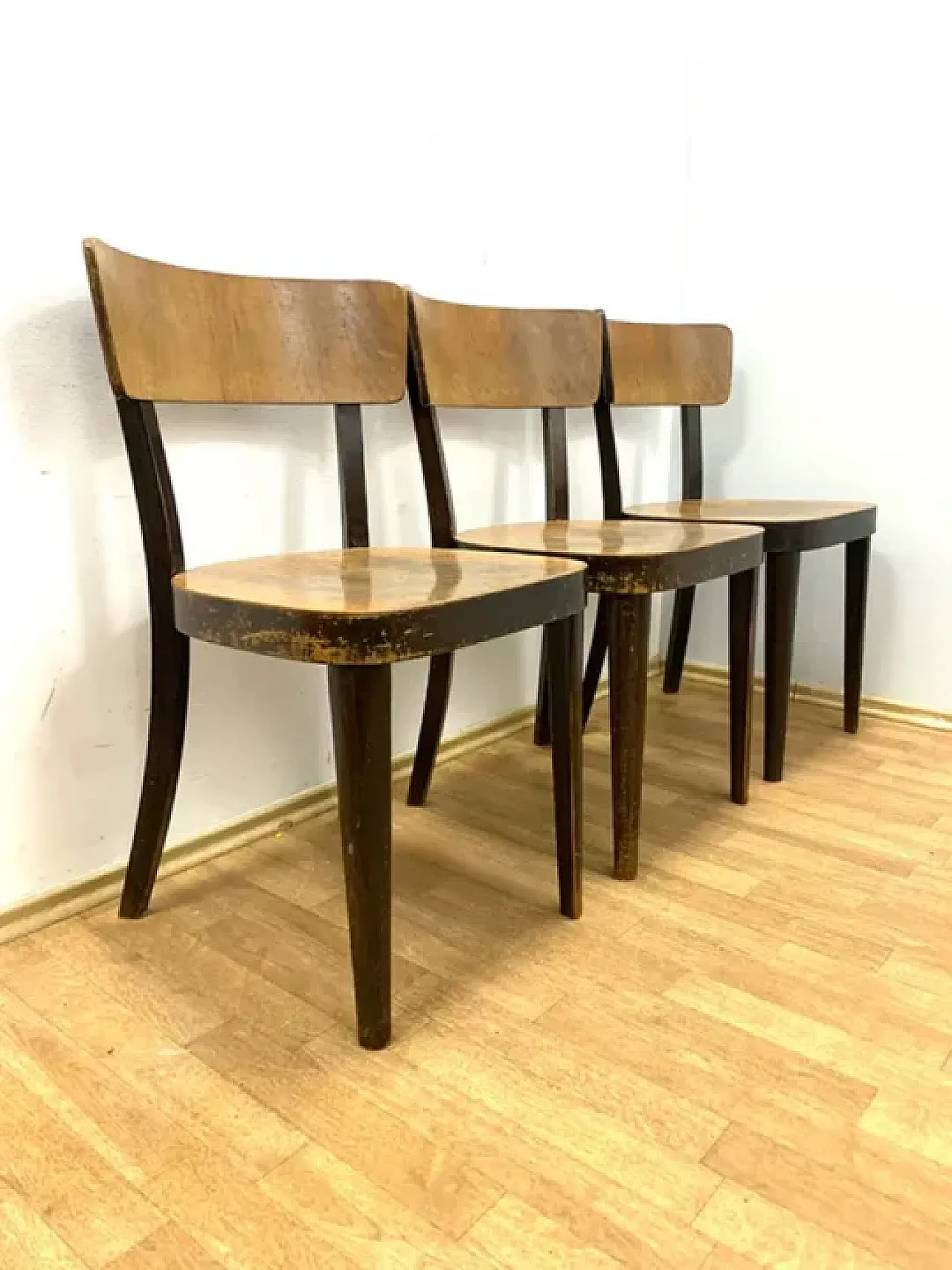 3 Sedie retrò, Thonet, anni '50 7