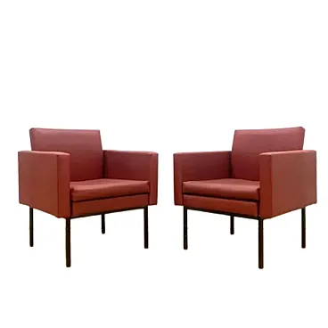 Coppia di poltrone industriali retrò, anni '70