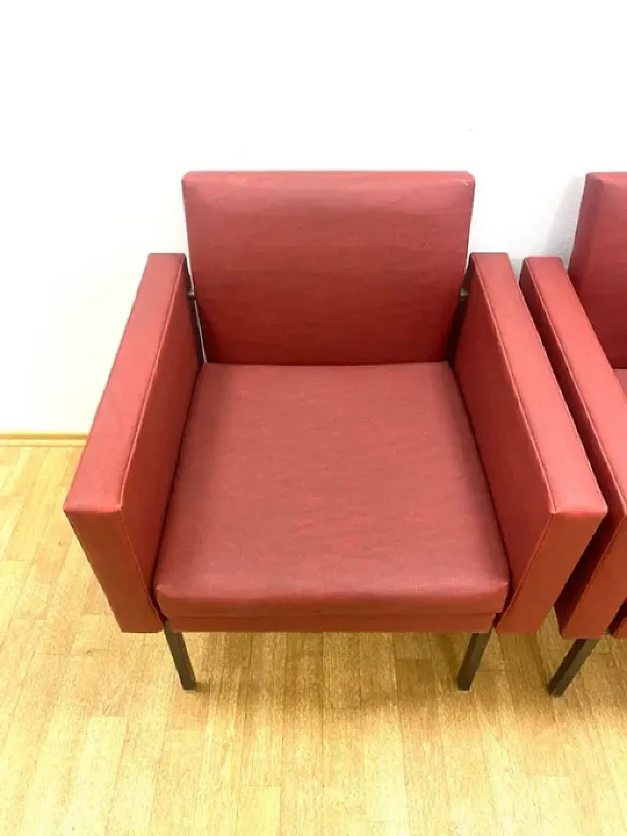 Coppia di poltrone industriali retrò, anni '70 7