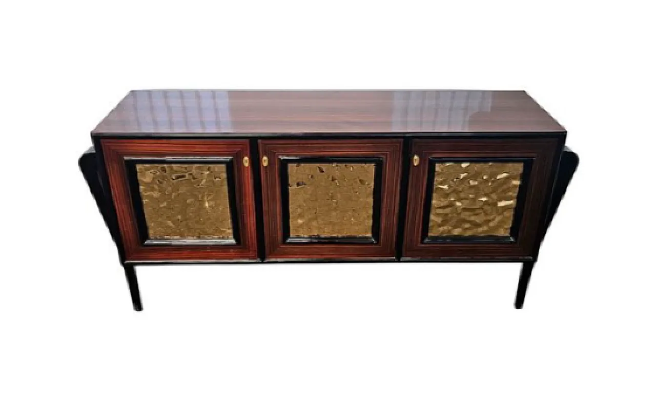 Credenza a 3 ante in legno realizzata a mano, '900 2