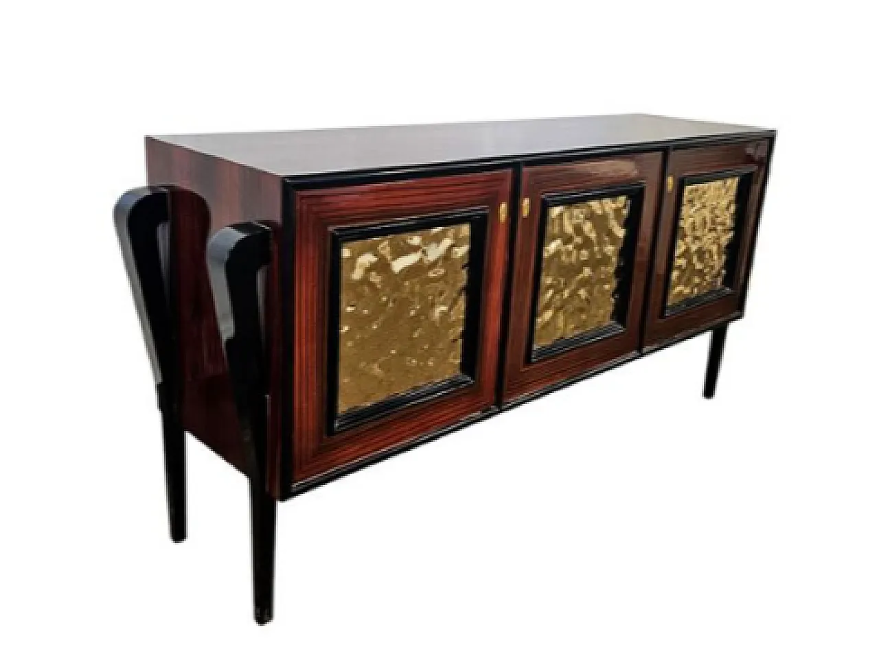 Credenza a 3 ante in legno realizzata a mano, '900 3