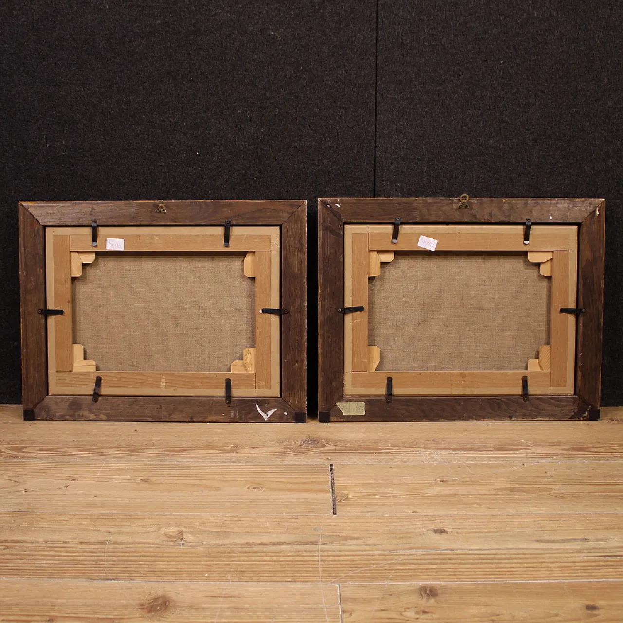 Pair of Flemish paintings, hunting scenes, 18th century, 11