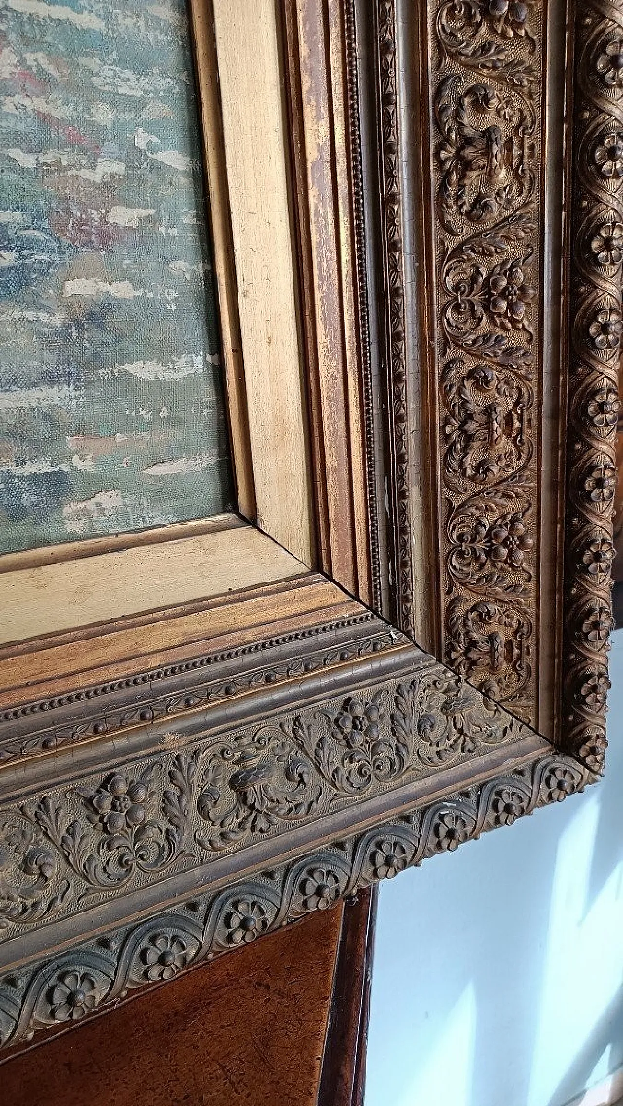 Fishermen by Alfonso Muzii, oil on canvas, 20th century 7