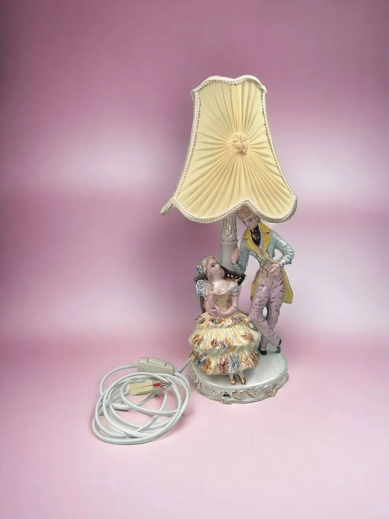 Lampada da tavolo in ceramica, anni '50 2