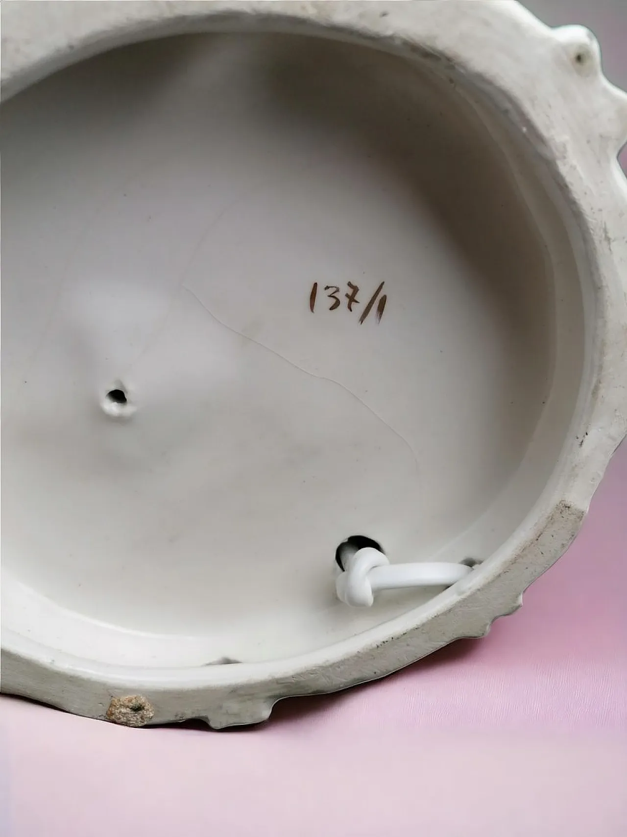 Lampada da tavolo in ceramica, anni '50 6