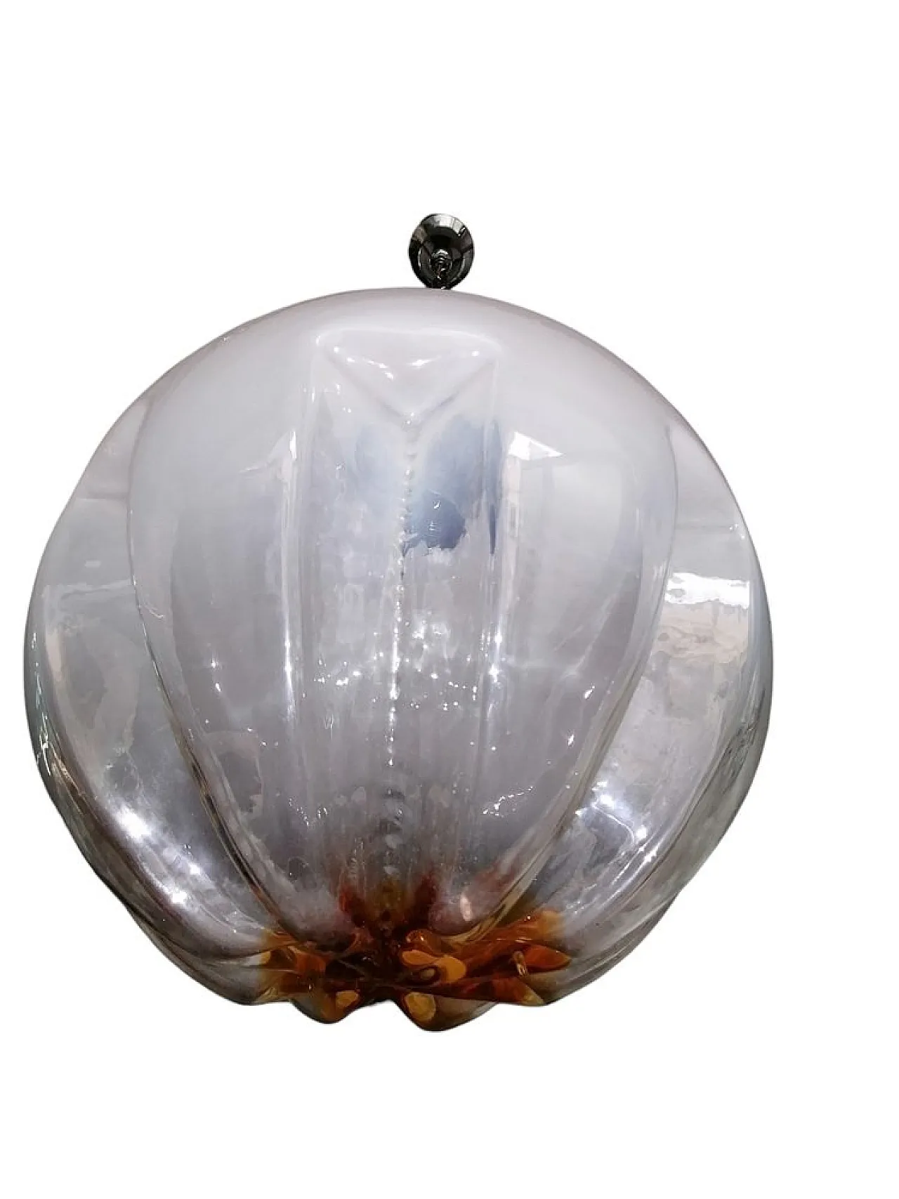 Lampada a sospensione in vetro di Murano di Mazzega, anni '60 4