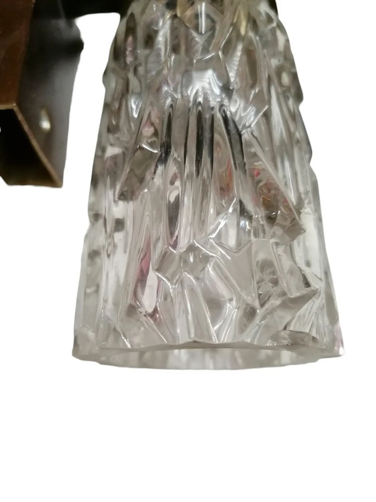 Coppia di applique in vetro sfaccettato, anni '50 5