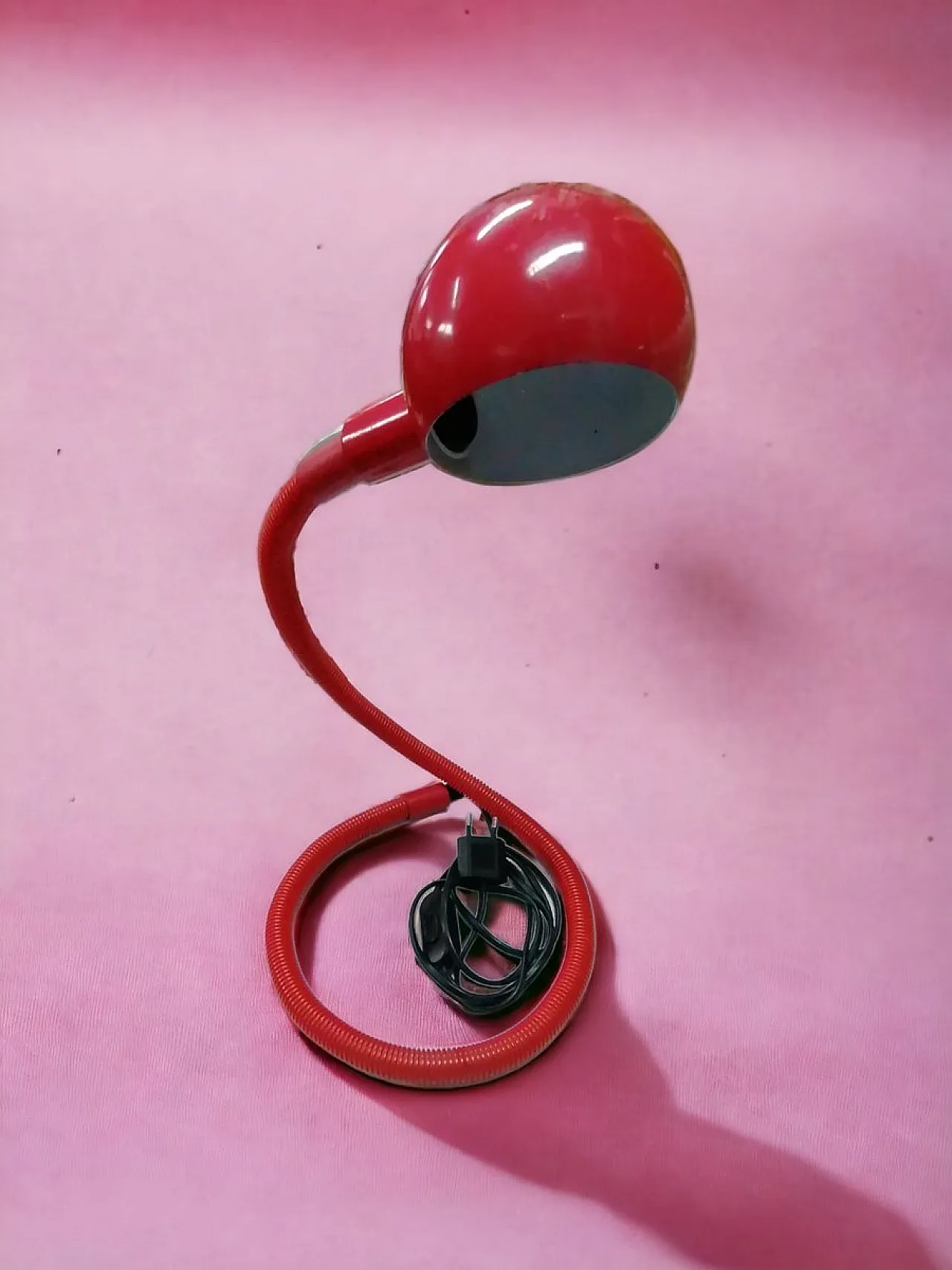 Hebi Snake Gooseneck table lamp by Isao Hosoe for Valenti, 1970s 4