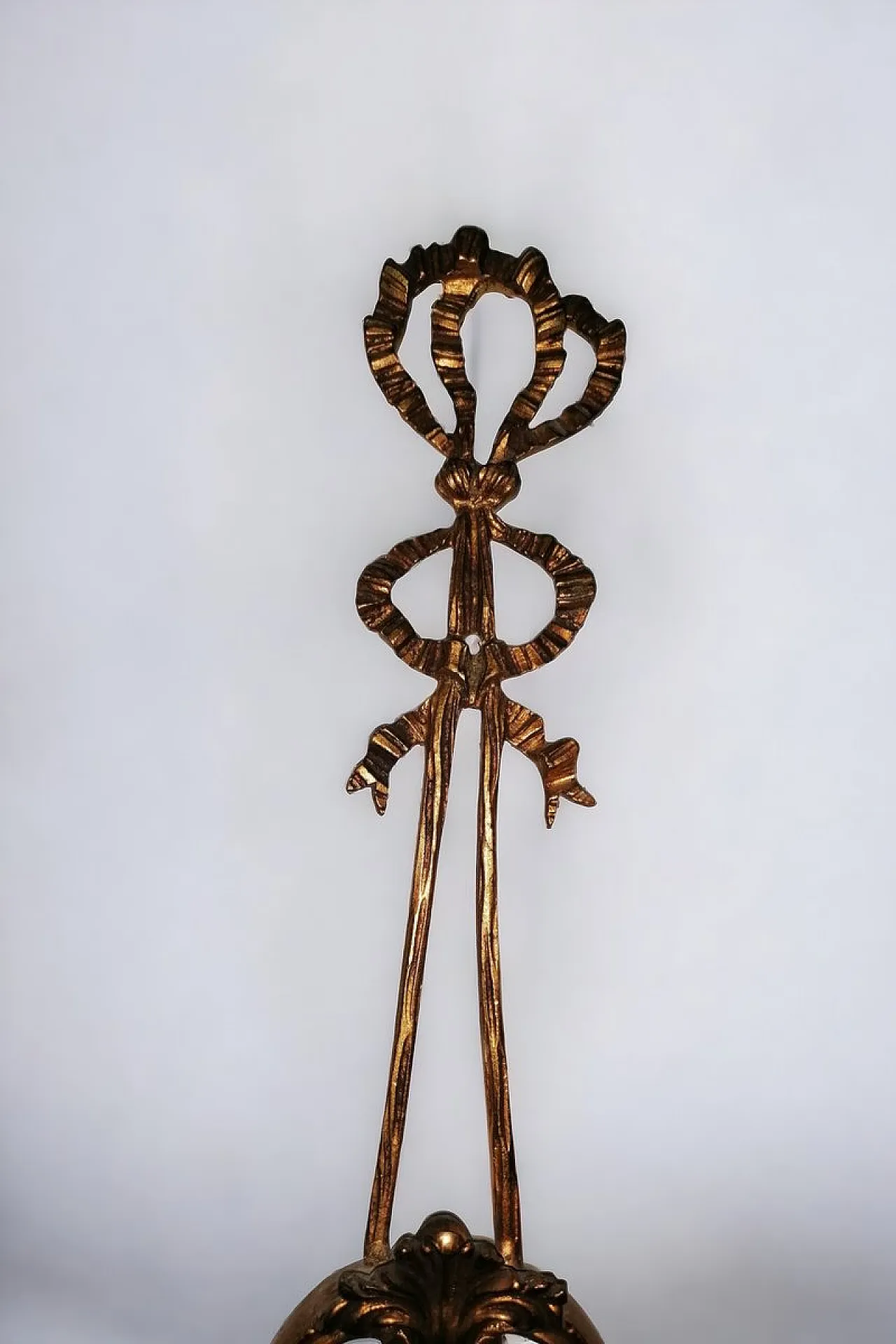 Applique a due braccia con placca in porcellana, anni '20 4