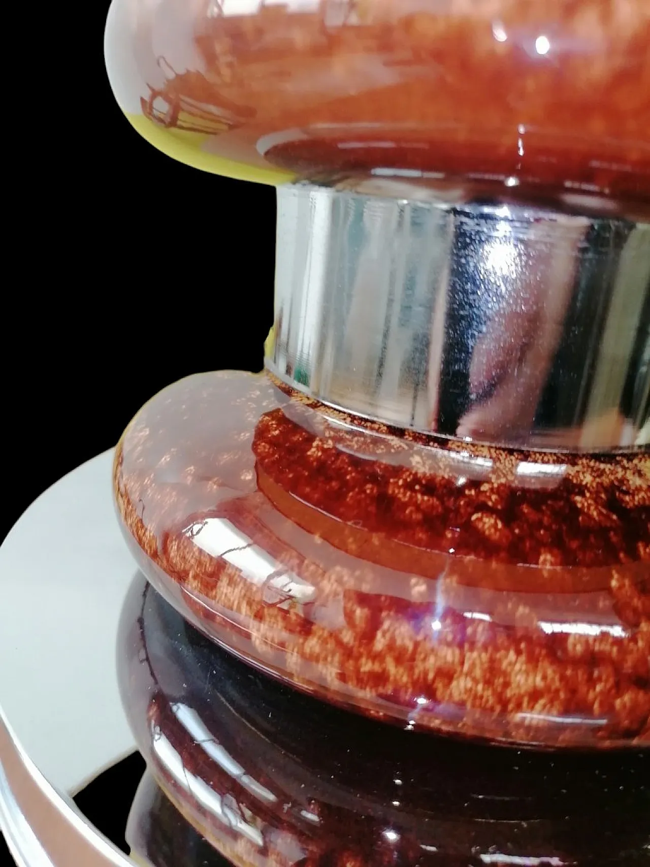 Lampada da tavolo Space Age in ceramica, anni '70 2