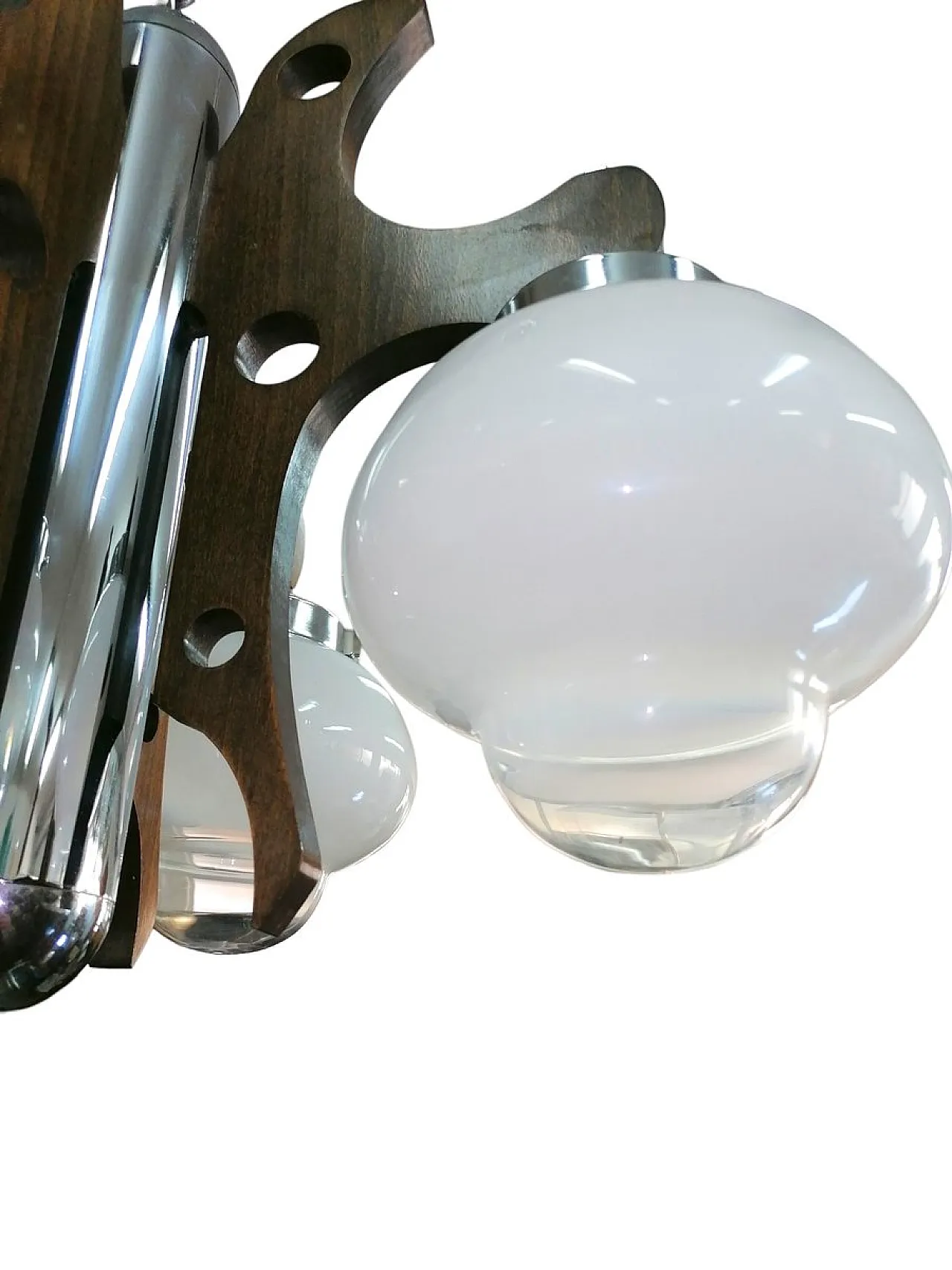 Lampadario in vetro di Murano di Mazzega, anni '60 2