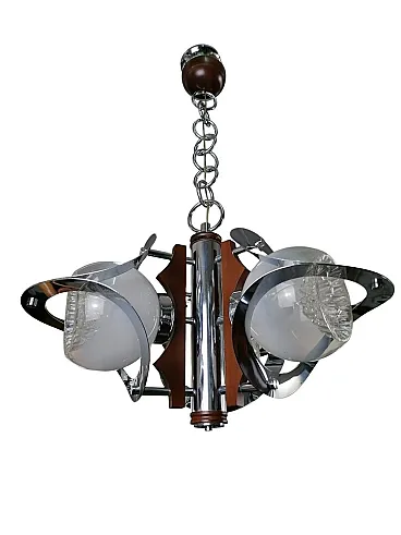 Lampadario Space Age attribuito a Mazzega, anni '70