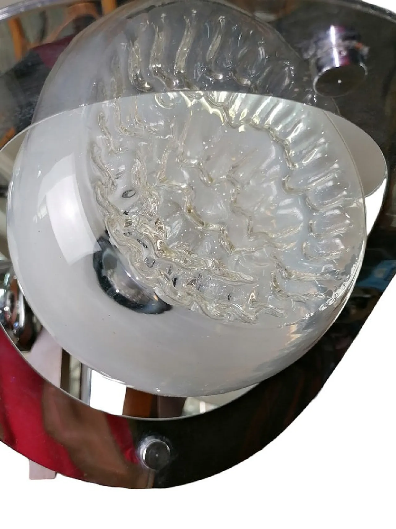 Lampadario Space Age attribuito a Mazzega, anni '70 2