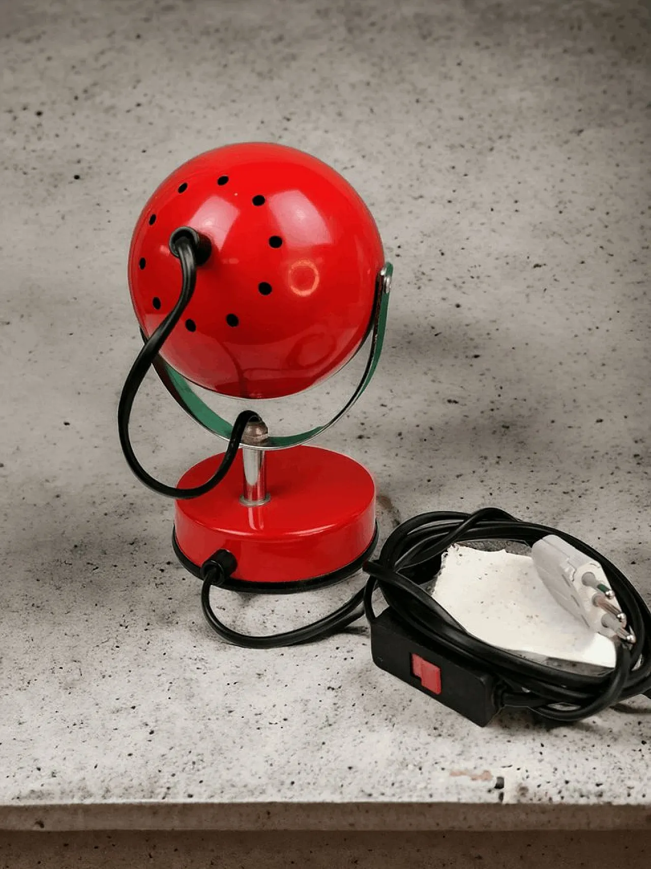 Lampada da tavolo Space Age Eyeball di Veneta Lumi, anni '70 4