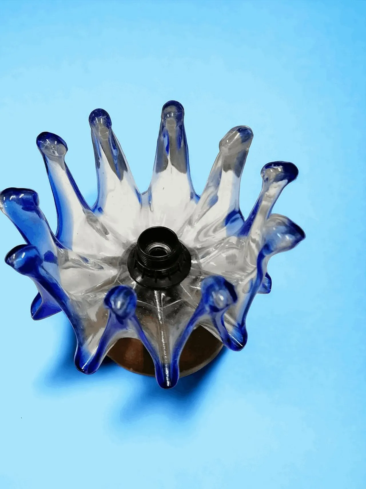 Lampada da tavolo in vetro di Murano, anni '70 2