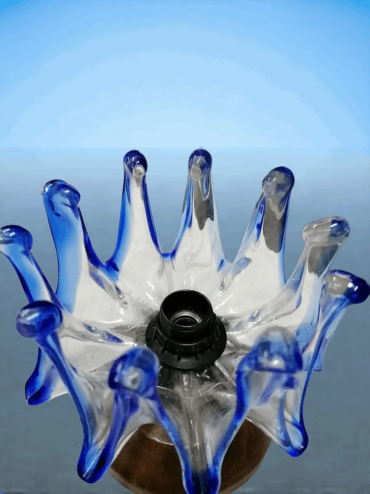 Lampada da tavolo in vetro di Murano, anni '70 3