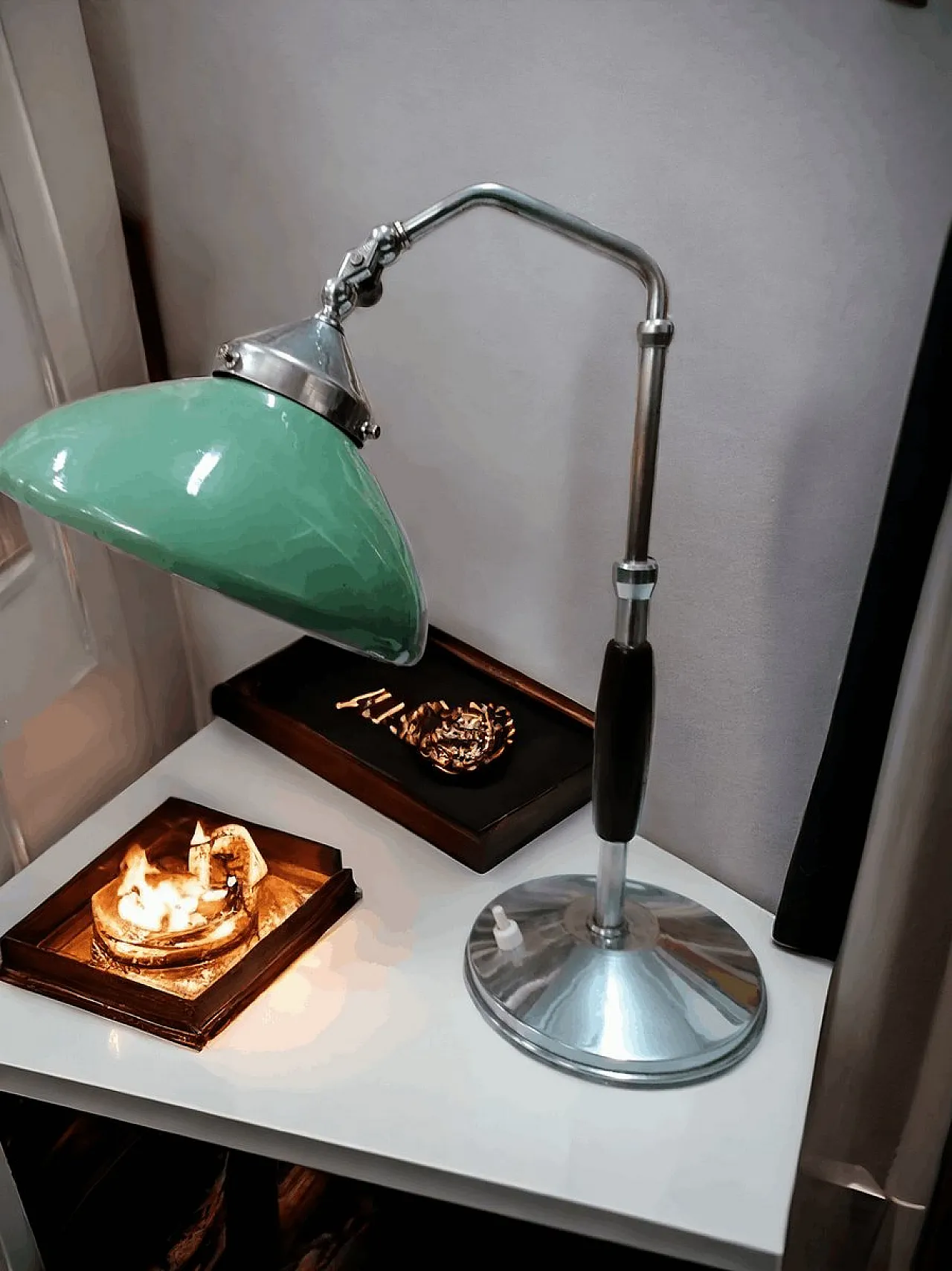 Lampada da tavolo da ufficio ministeriale, anni '30 6