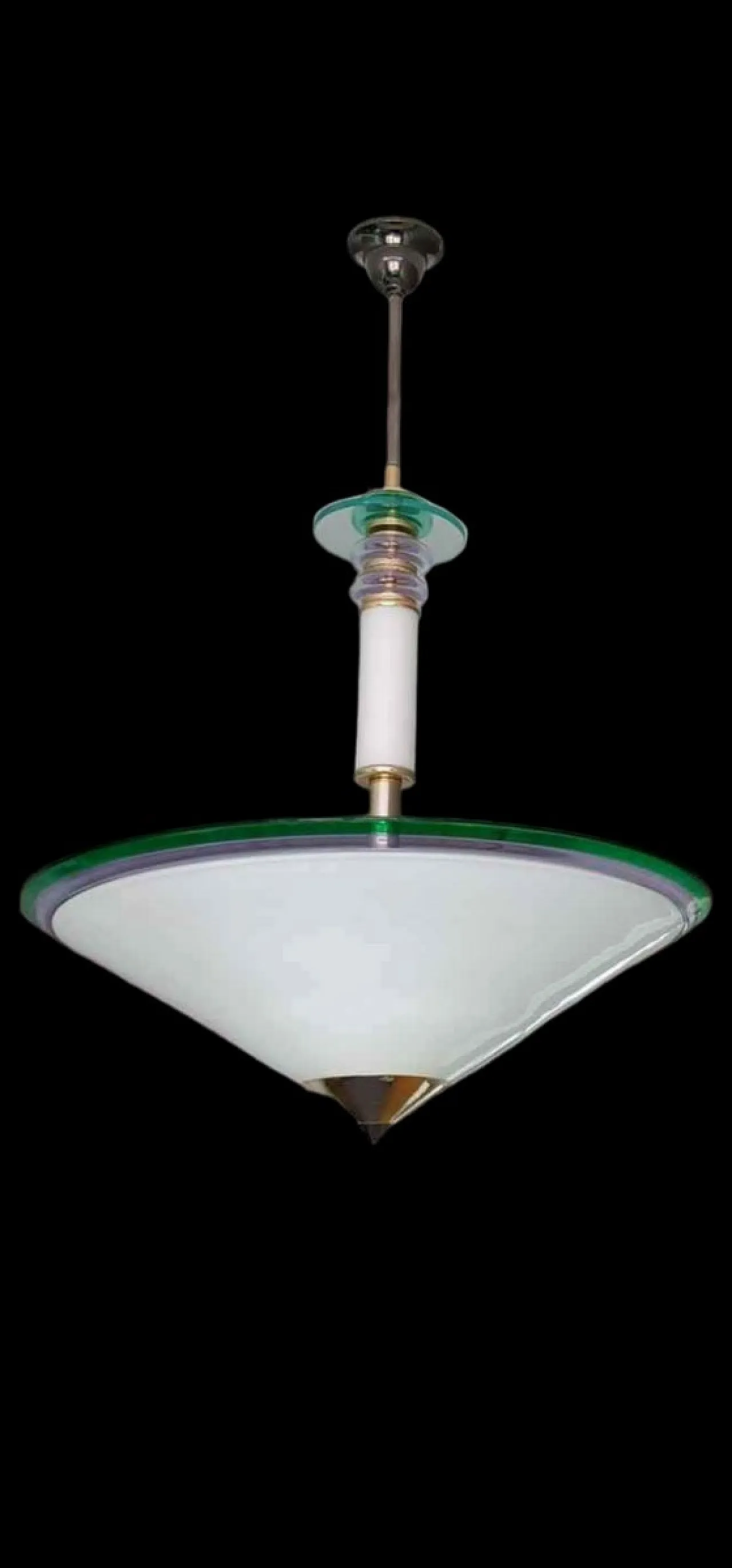 Lampada a sospensione attribuita a Venini, anni '60 1