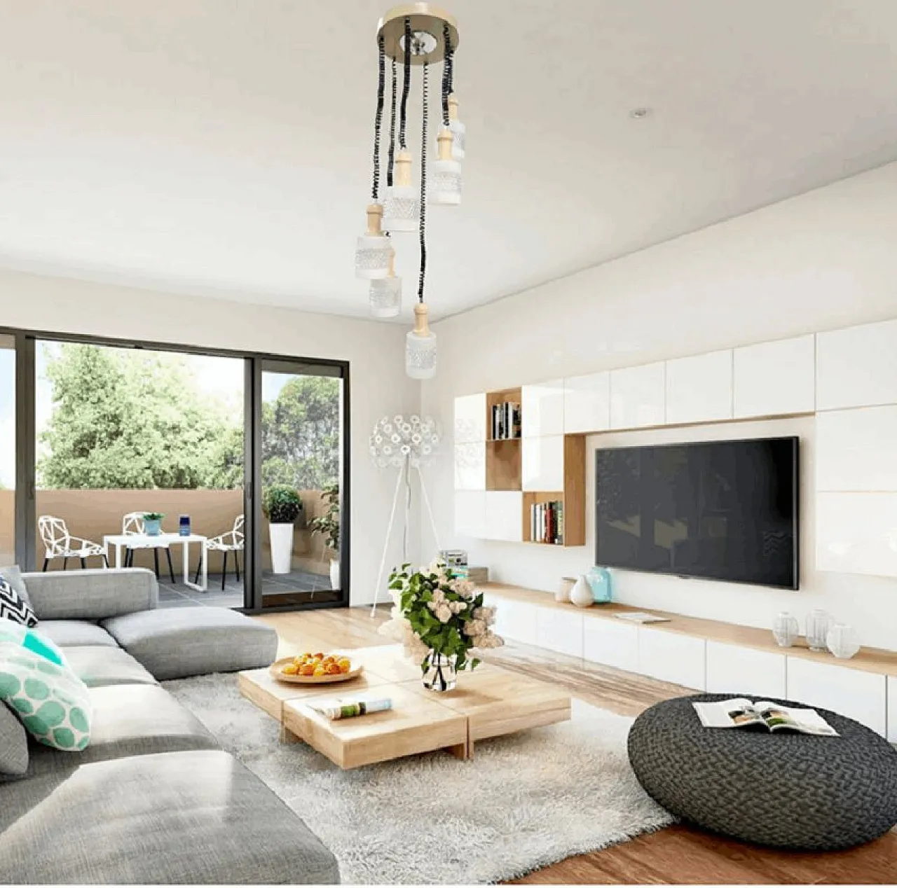 Lampadario Elicoidale in Vetro di Murano a 6 Luci, anni '60 1