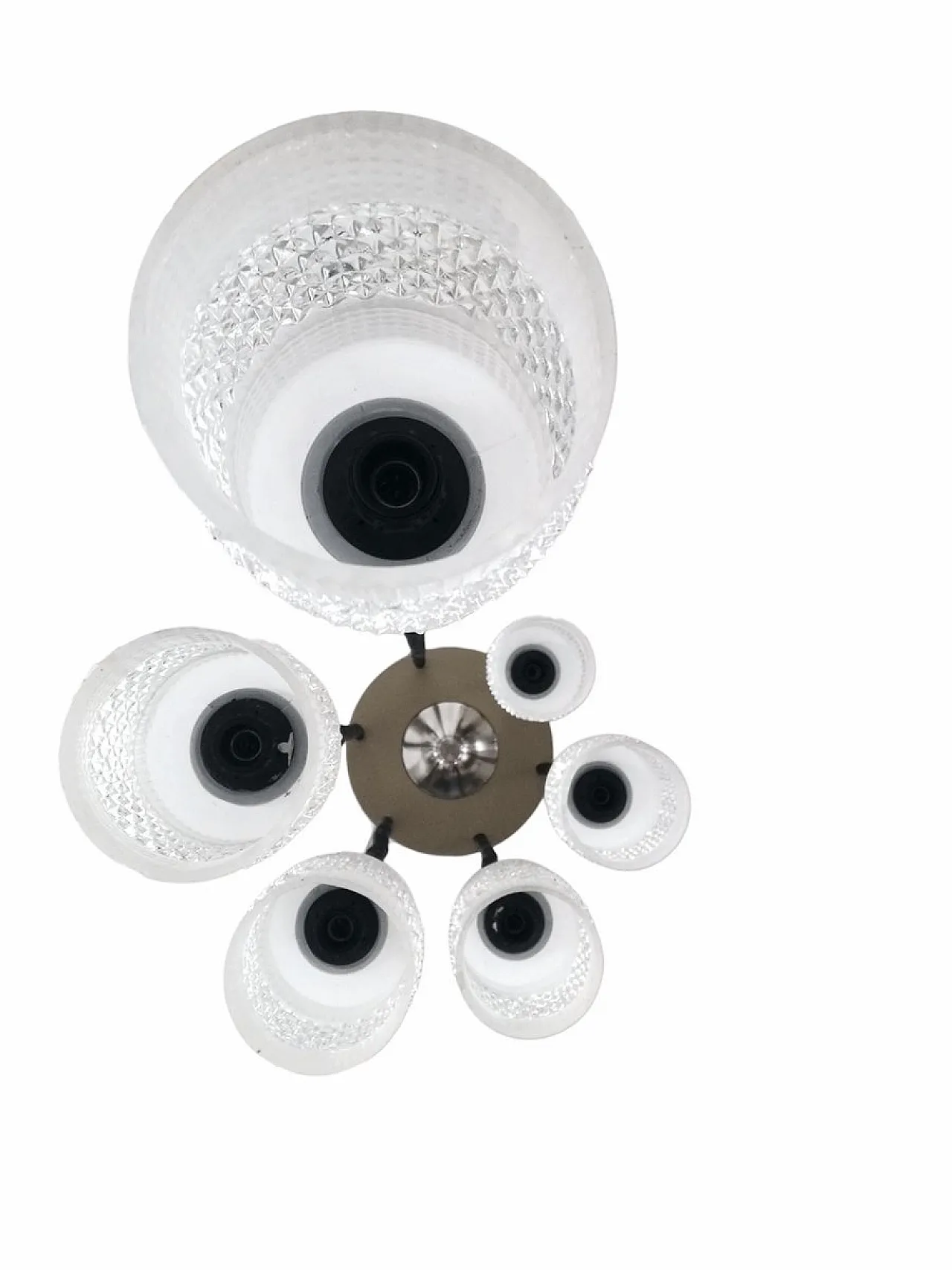 Lampadario Elicoidale in Vetro di Murano a 6 Luci, anni '60 5