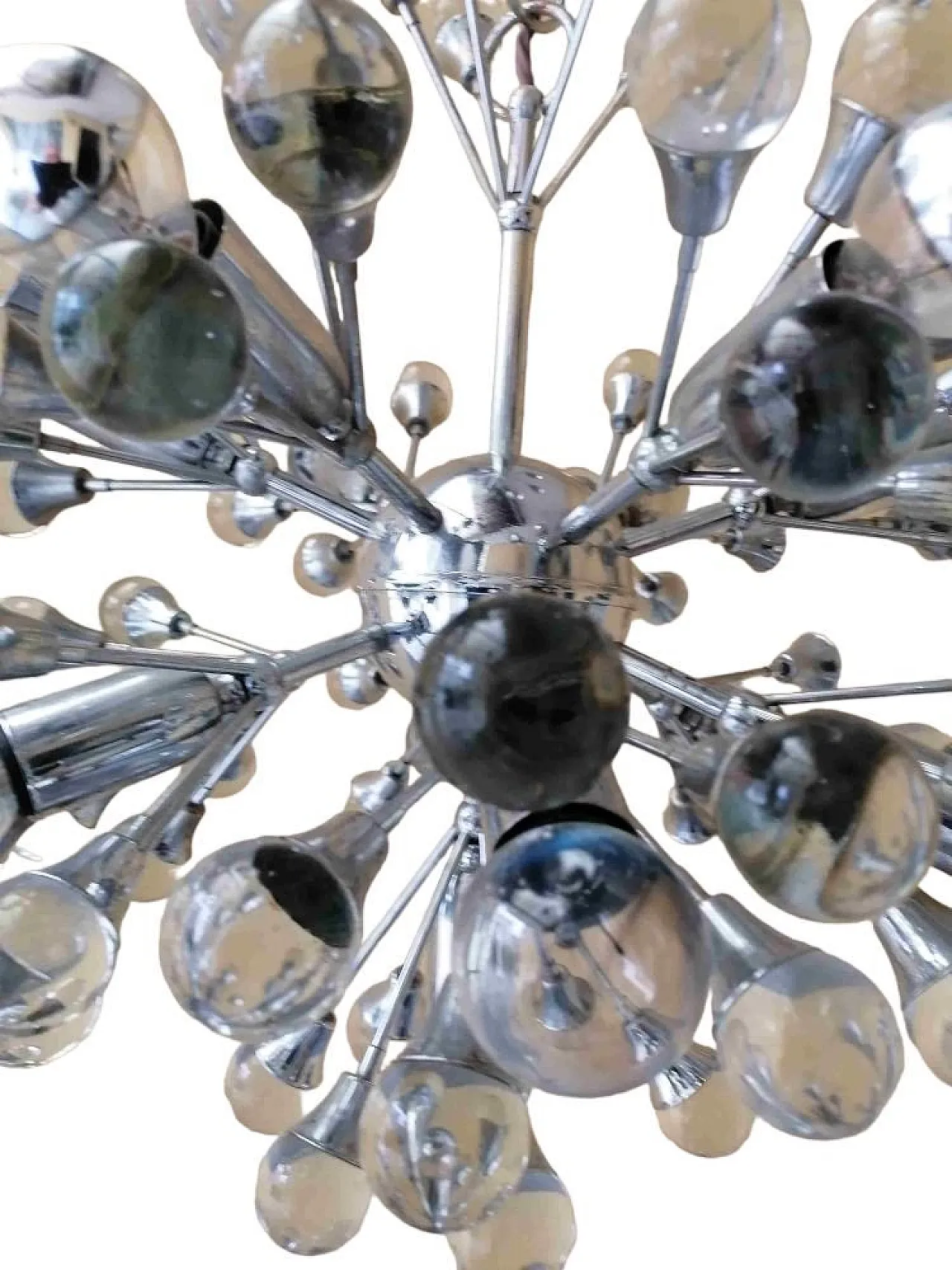 Lampadario Sputnik di Gaetano Sciolari, anni '60 2